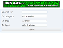 Tablet Screenshot of bnsads.com